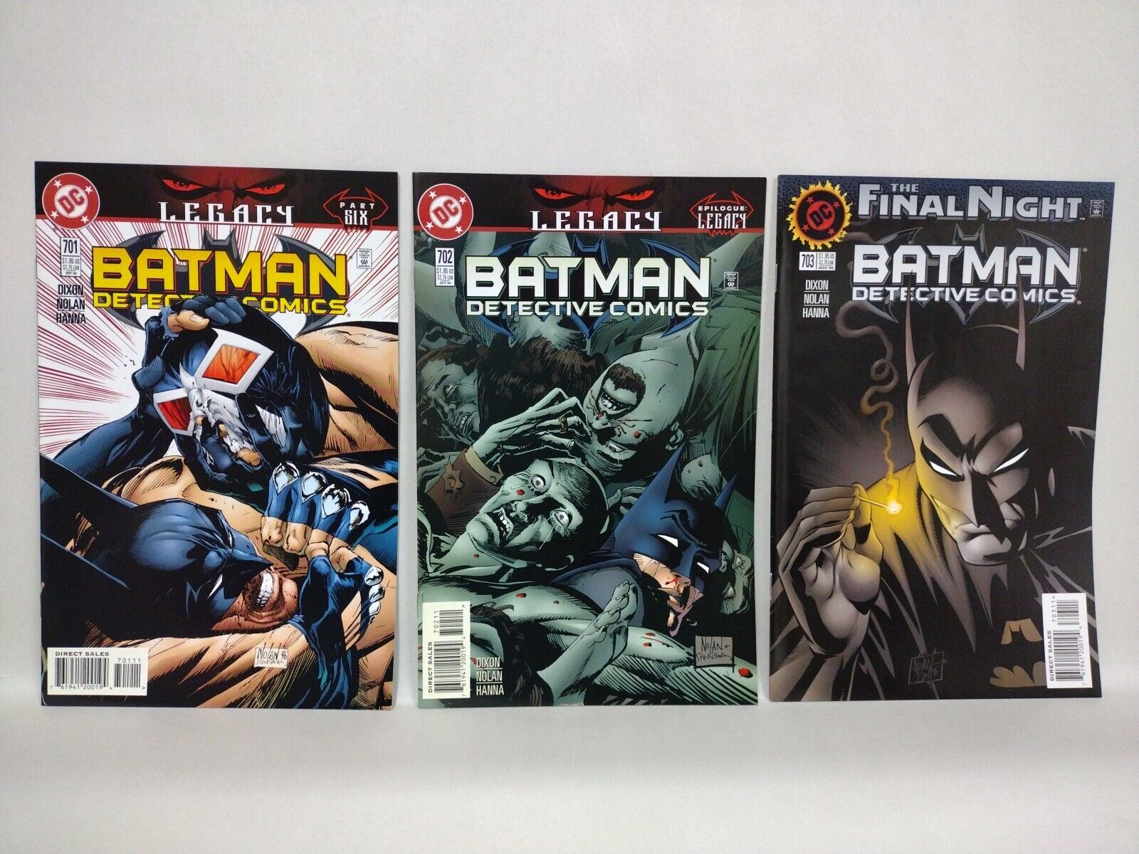 Batman Detective Comics 1996 DC Lot Set #697 699-703 705-709 Graham Nolan VF-NM