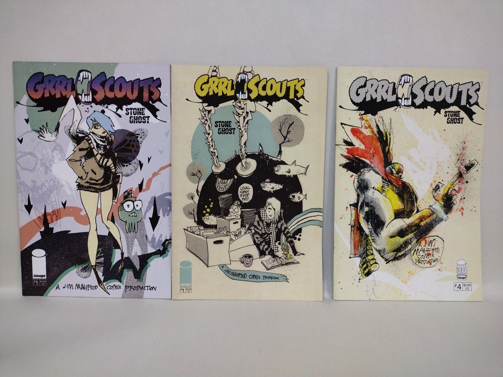 Grrl Scout 14 Comic Lot Set 1-4 Work Sucks 1-4 Magic Socks 1 Stone Ghost 1 4 5 6