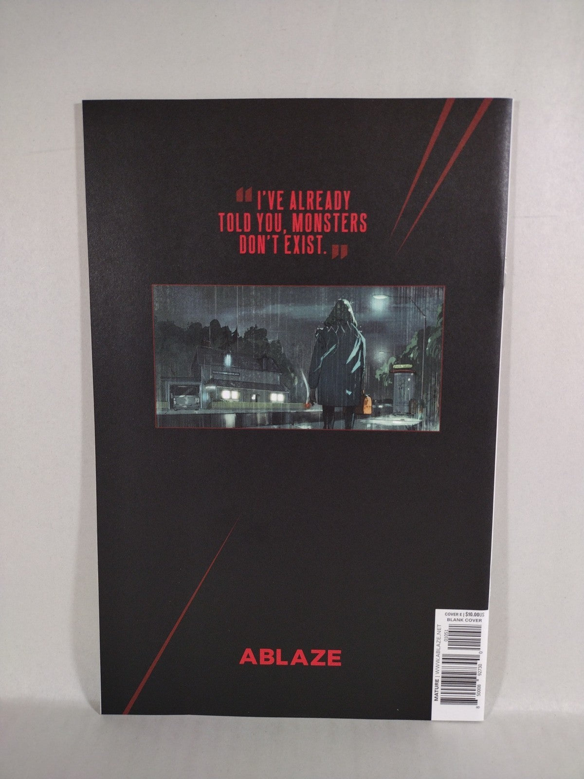 Boogyman #1 (2022) Ablaze Comic Blank Sketch Variant Glow In The Dark Cover NM