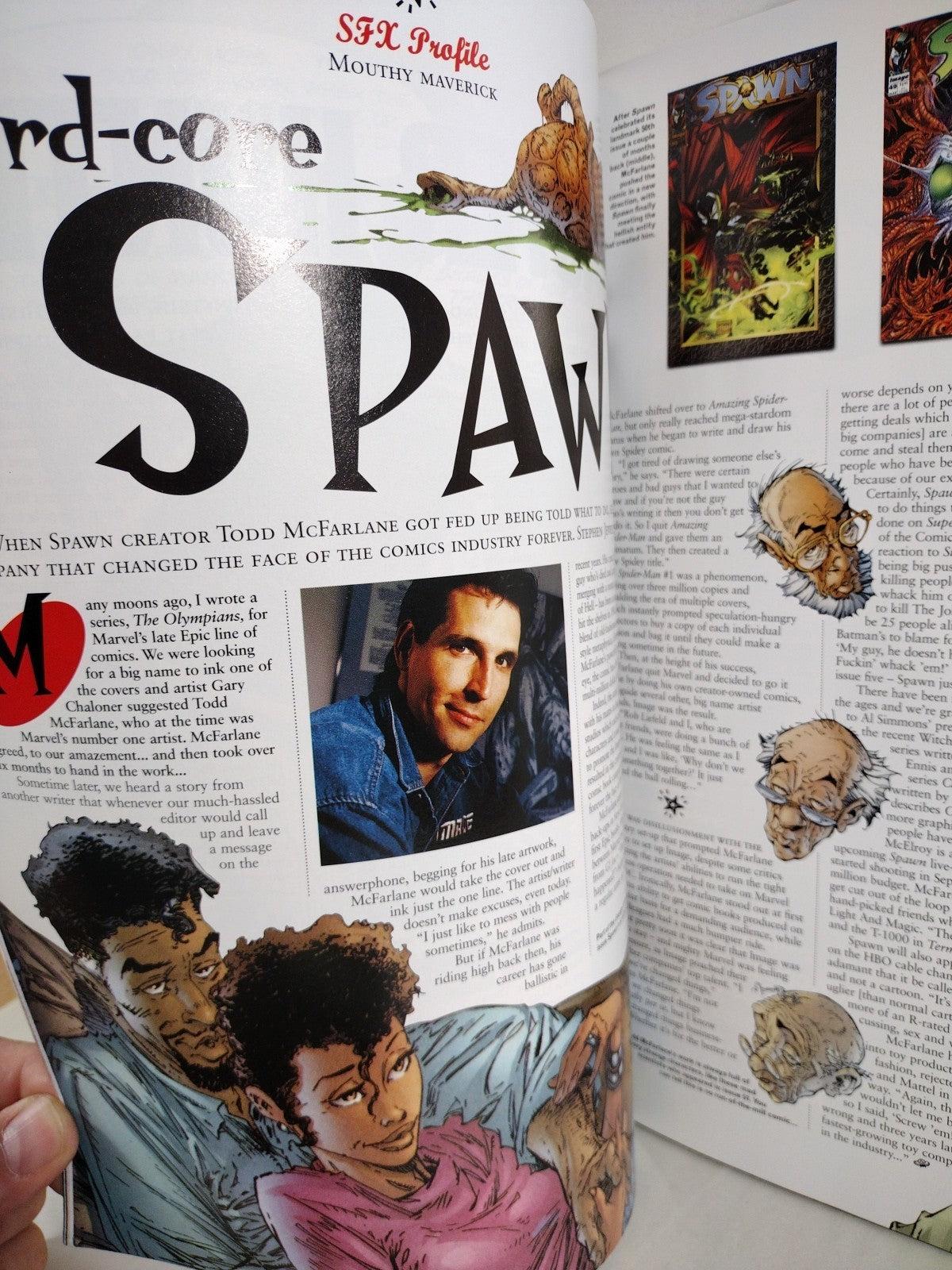 SFX #19 (1996) Movie TV Magazine W Supplement And Insert X-Files Poster Spawn