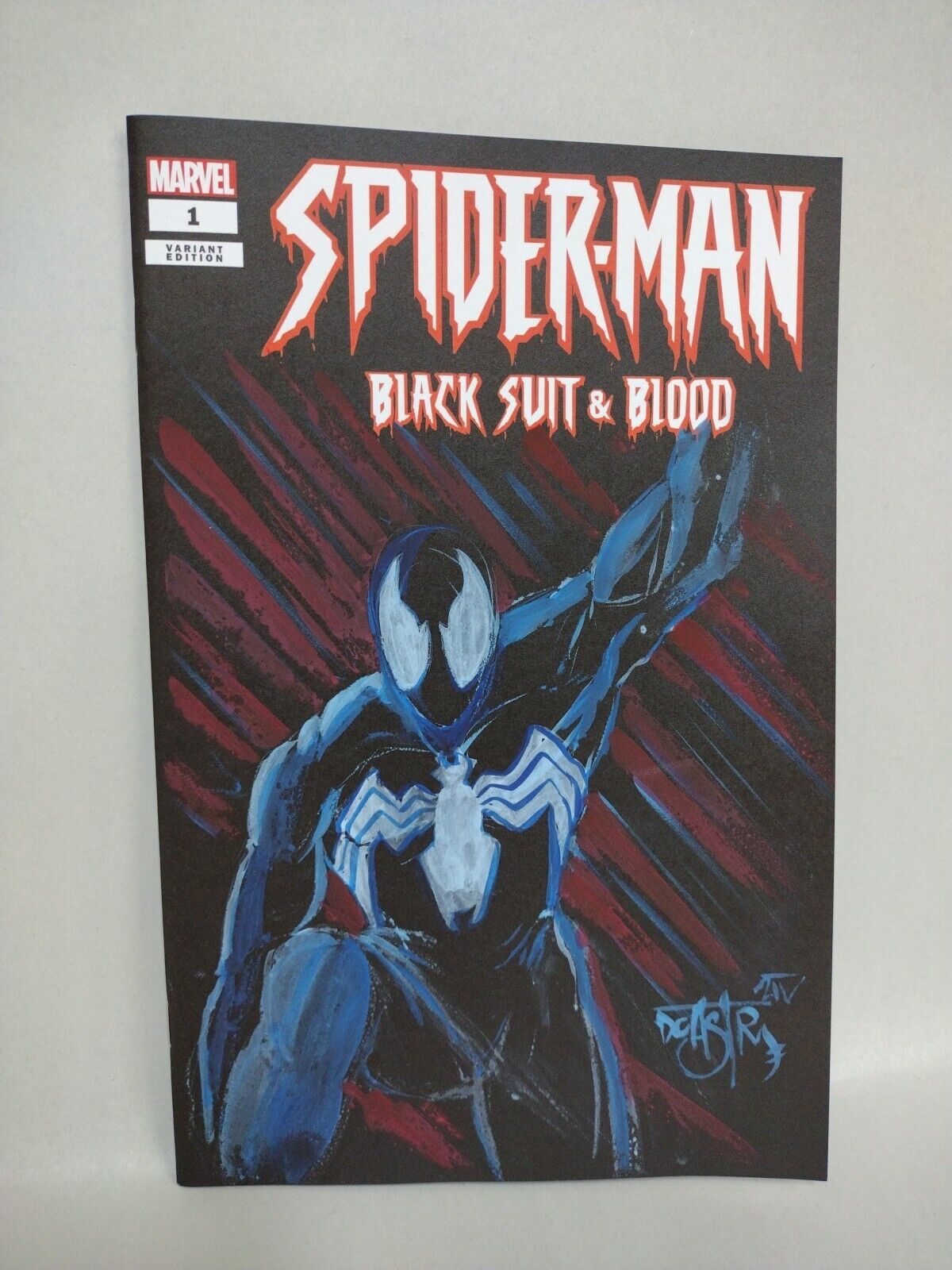 Spider-Man Black Suit & Blood #1 (2024) Marvel Sketch Var Comic W Original Art