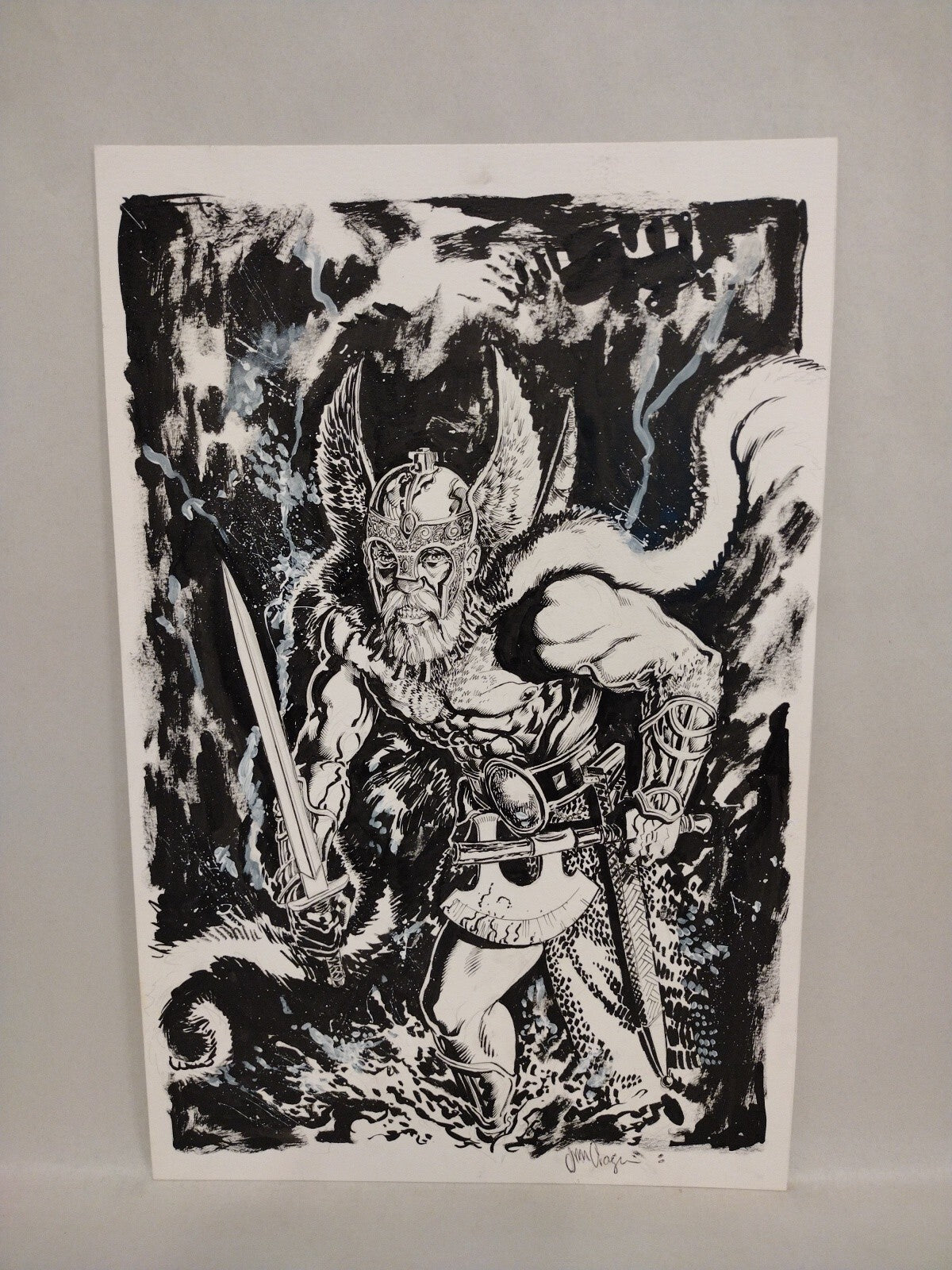 Dark Kingdom Original Jason Crager Comic Art 11 X 17 Horror
