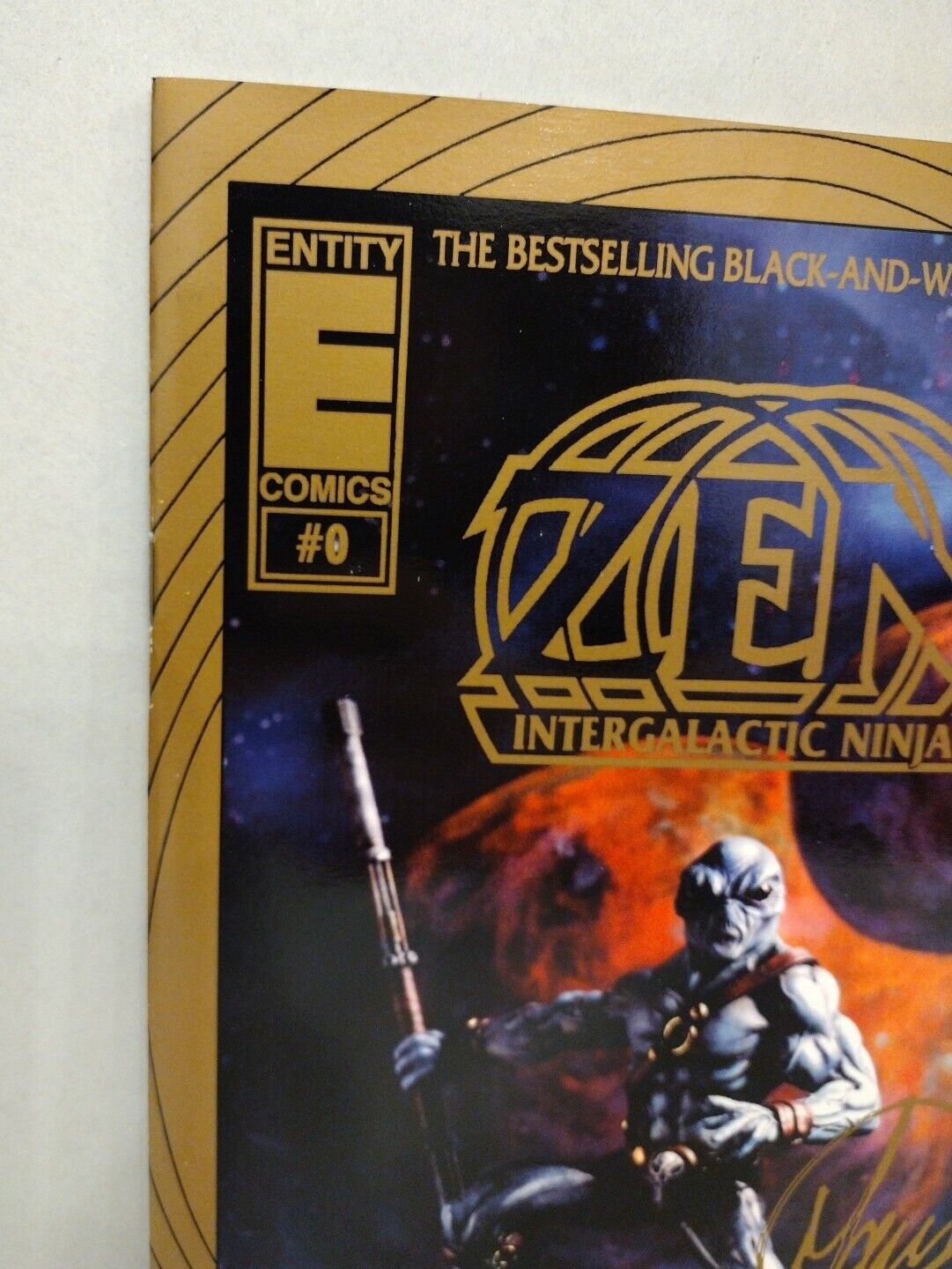 Zen Intergalactic Ninja 0 (1993) Entity Comic Special Signed Bill Maus NM