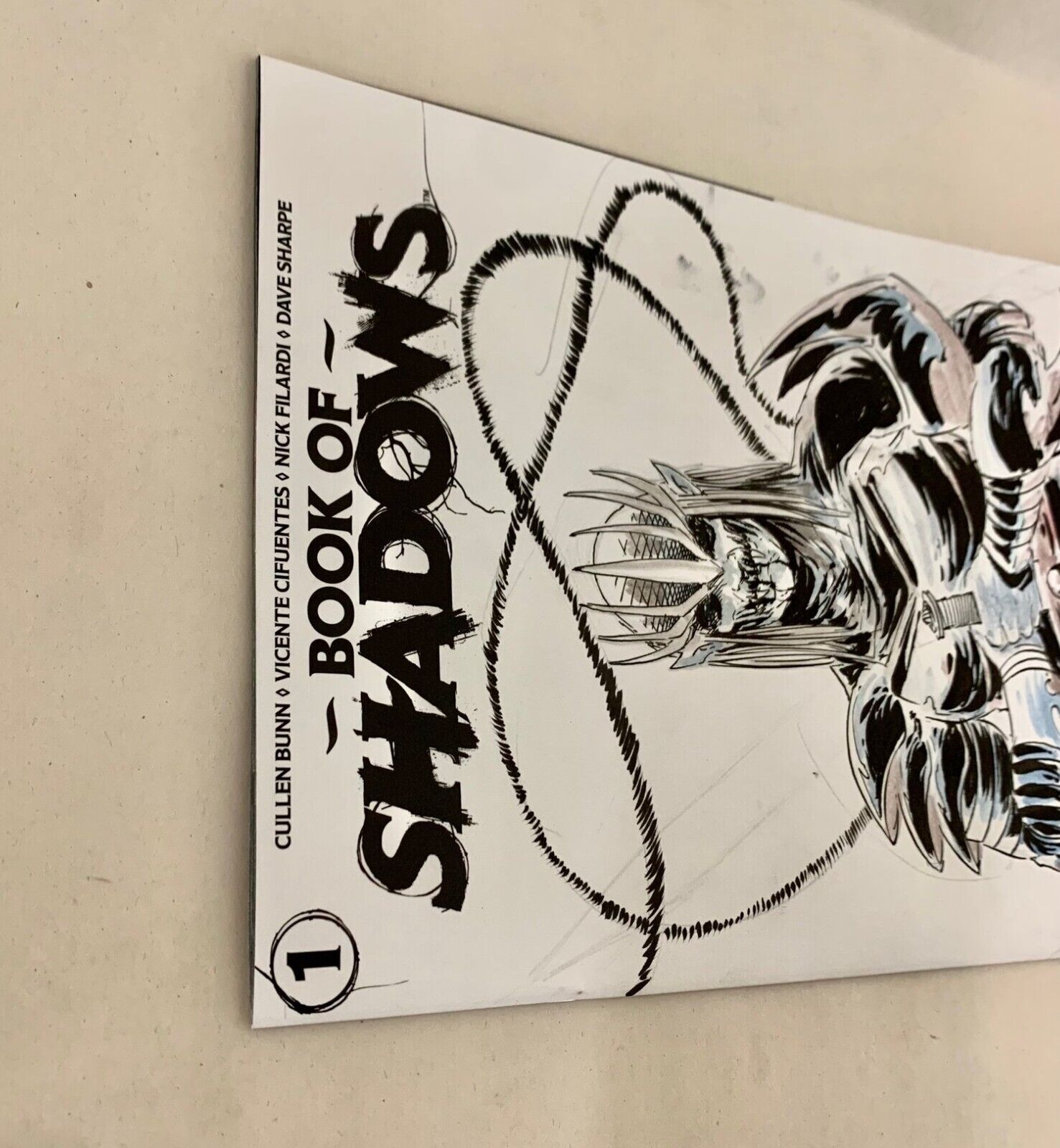 Book of Shadows #1 (2022) Blank Cover Valiant Comic w Original Dave Castr Art