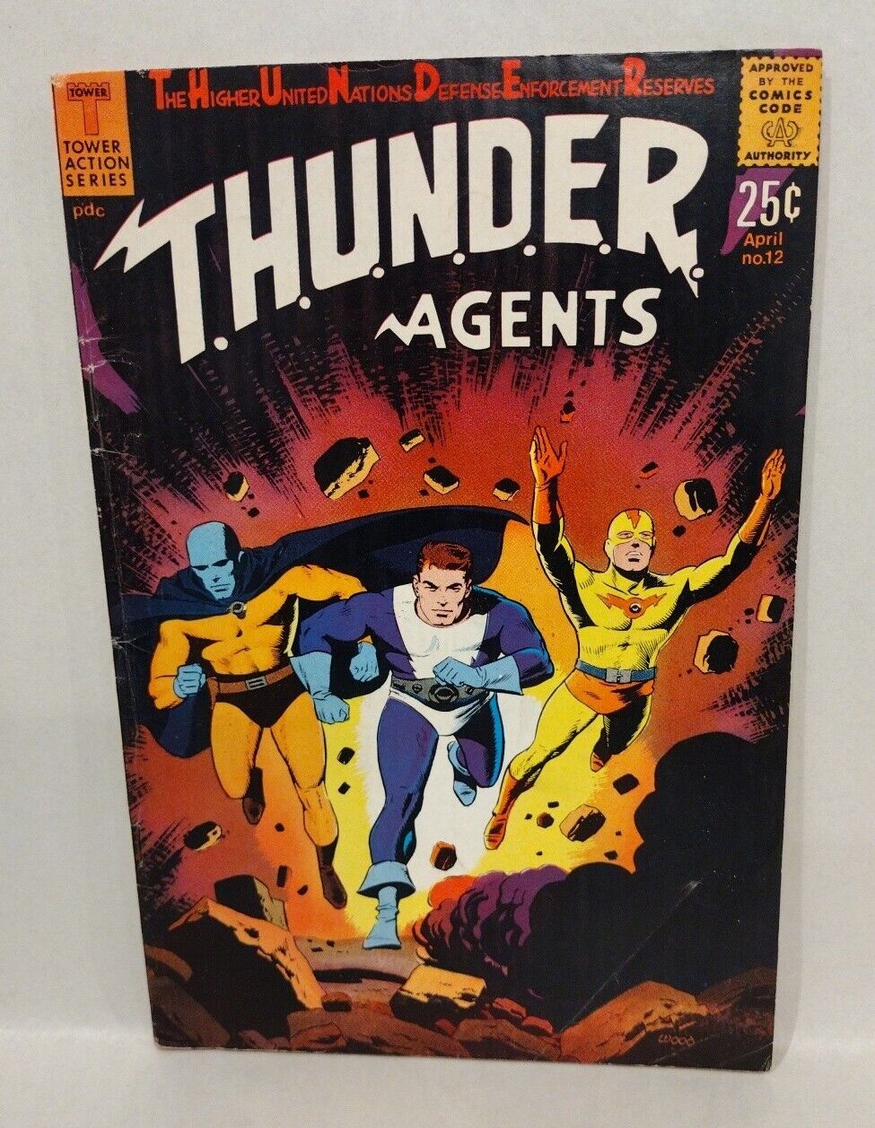 Thunder Agents #12 (1967) Tower Action Series Wally Wood Cover Interior 62 Pages