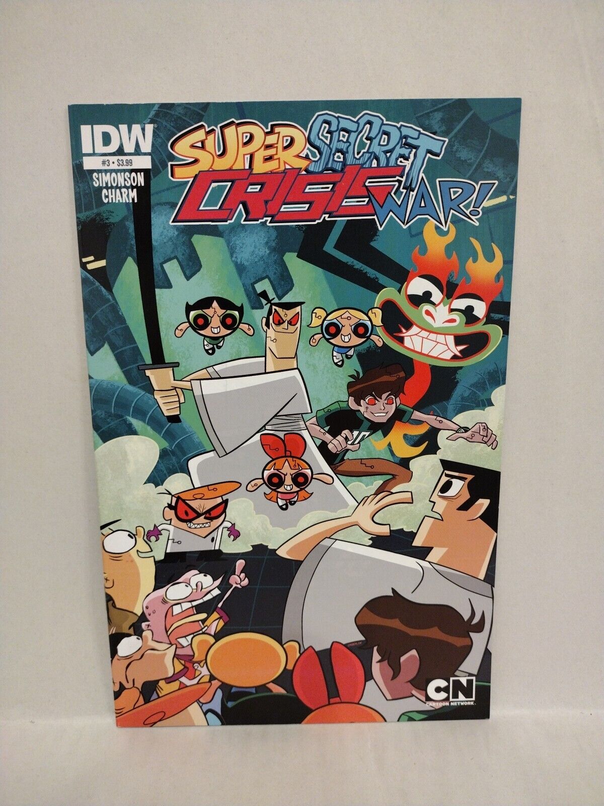 Super Secret Crisis War #1 2 3 Johnny Bravo Special (2014) IDW Comic Lot Set