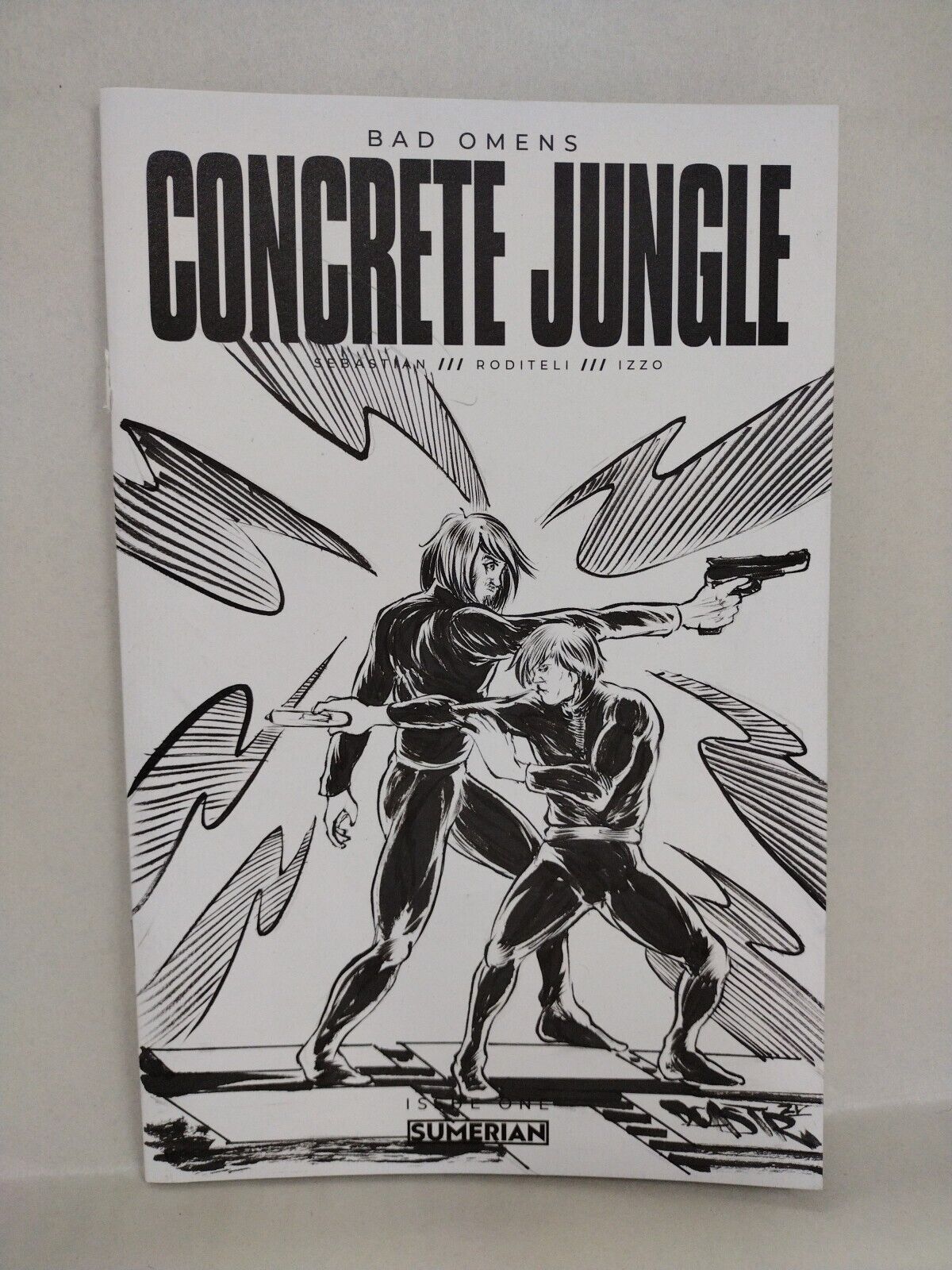 Bad Omens Concrete Jungle #1 Sumerian Sketch Cover Variant W Original DCastr Art