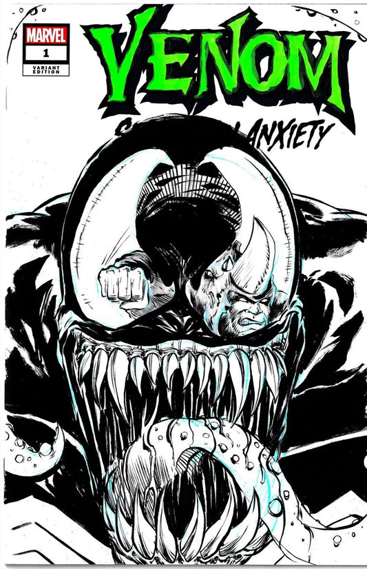 VENOM Separation Anxiety #1 (2024) Marvel Sketch Var W Original Dave Castr Art