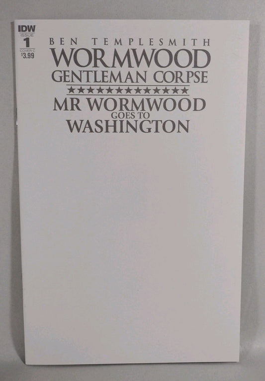Wormwood Gentleman Corpse Goes To Washington 1 (2017) IDW Blank Sketch Cover Var