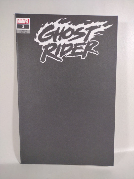 Ghost Rider #1 (2019) Marvel Black Blank Sketch Cover Variant Comic NM