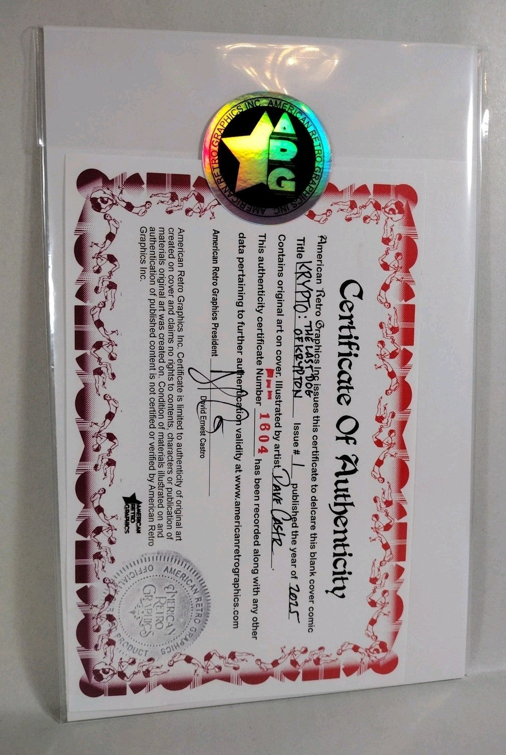 Krypto LDOK #1 (2025) DC Sketch Variant Cover Comic W Original Dave Castr Art