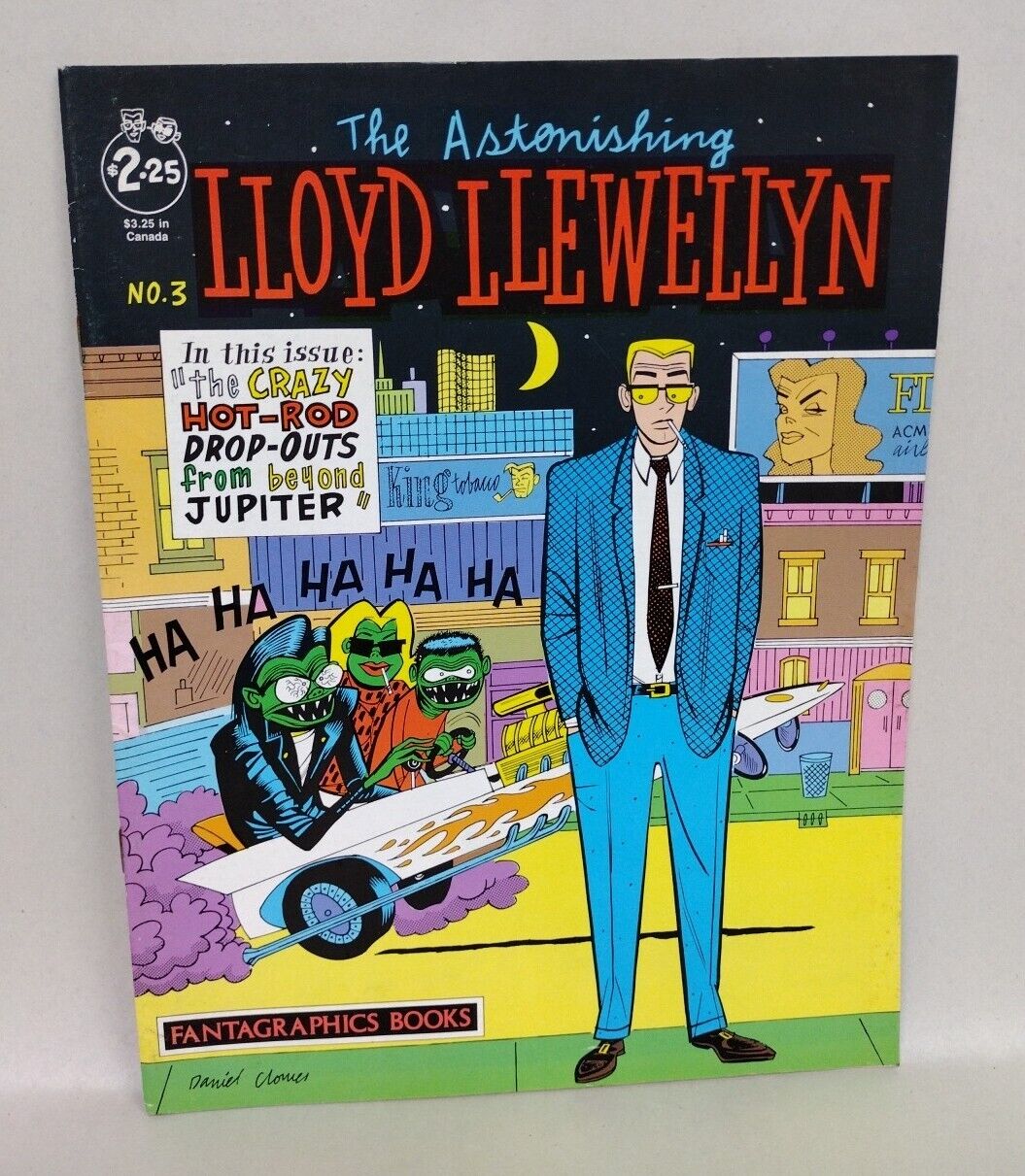 Lloyd Llewellyn (1986) #3 Daniel Clowes Fantagraphics Comic Magazine 1st Print 