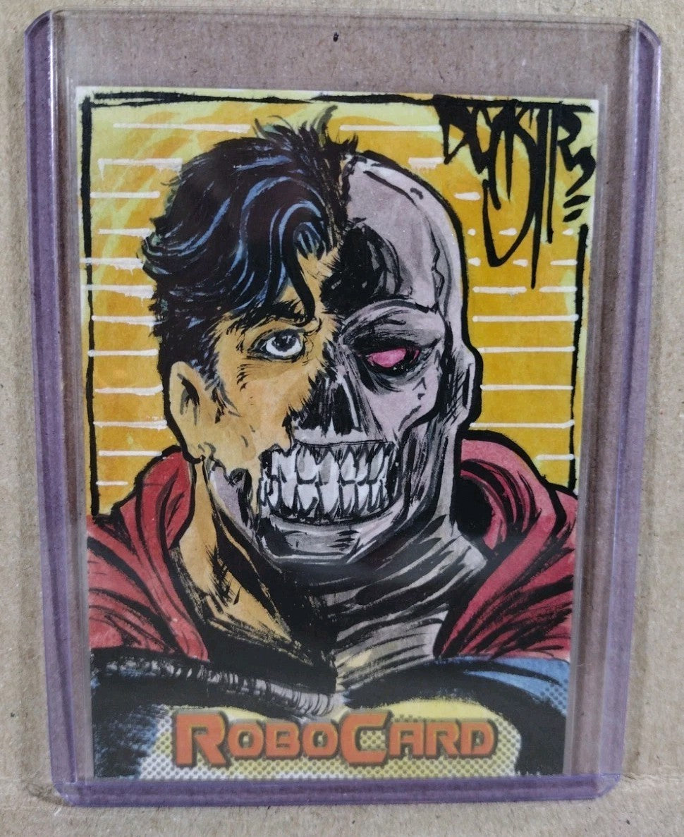 Robocard (2026) ARG Sketch Card W Original DCastr Cyborg Superman Art