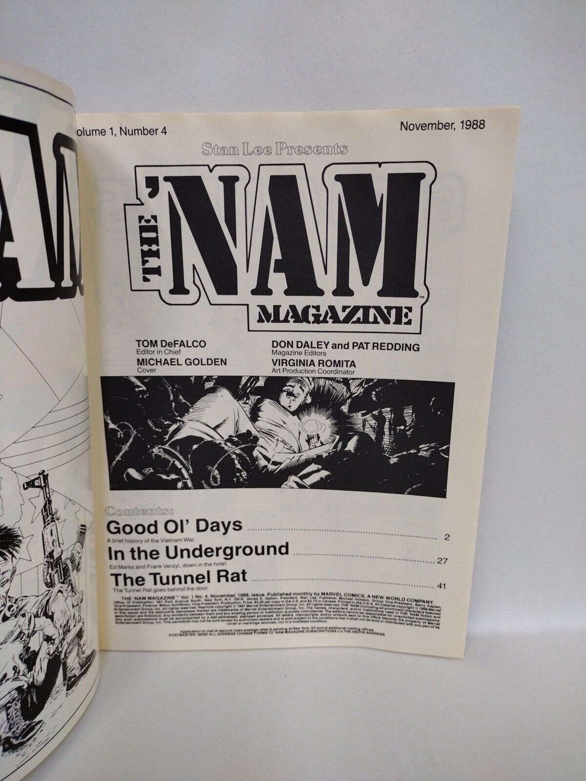 The NAM Magazine (1988) Marvel Comic Lot Set #1 2 3 4 5 6 7 Michael Golden VF