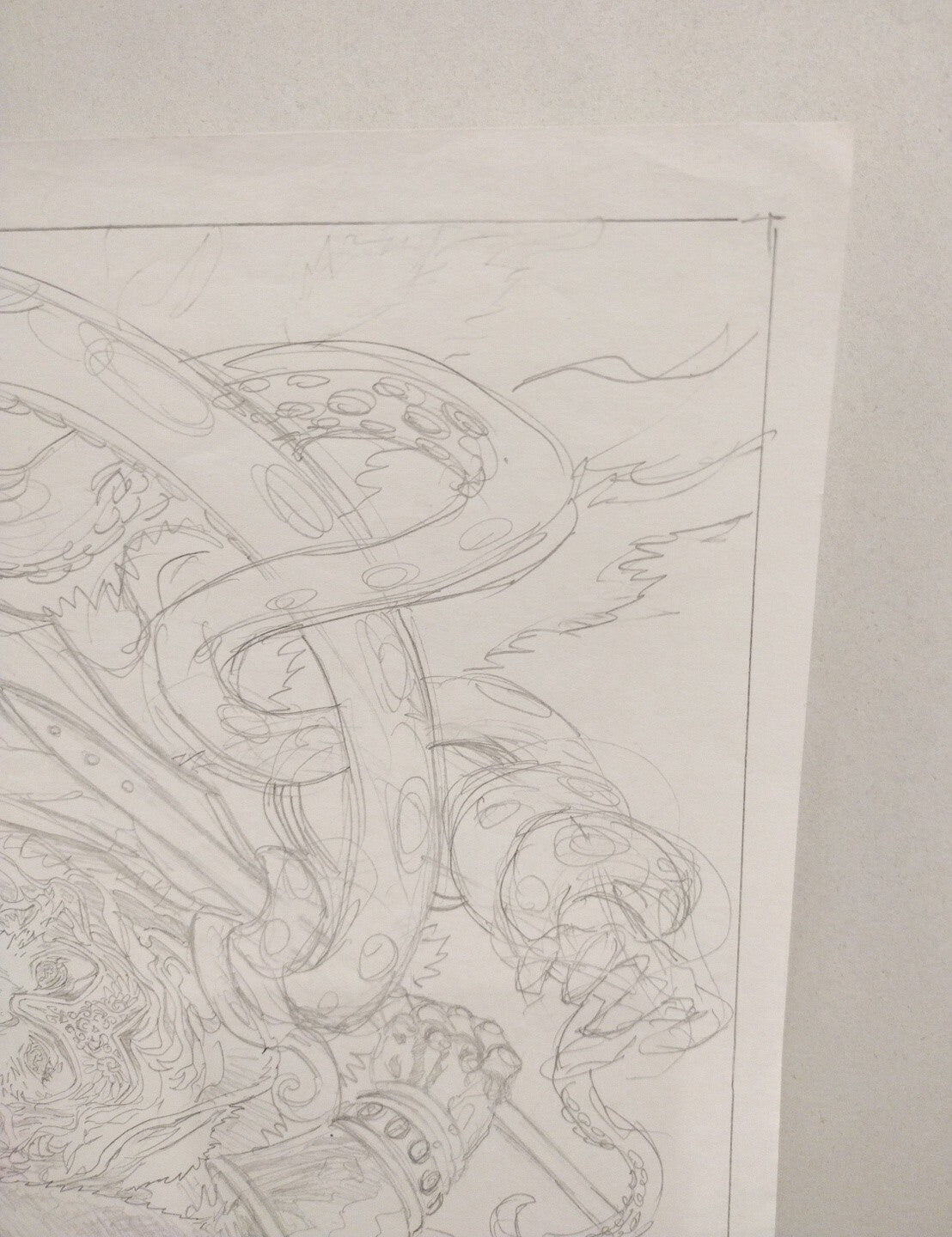 Sar-Na Original Jason Crager Fantasy Comic Preliminary Pin-Up Art 11 X 17 Signed