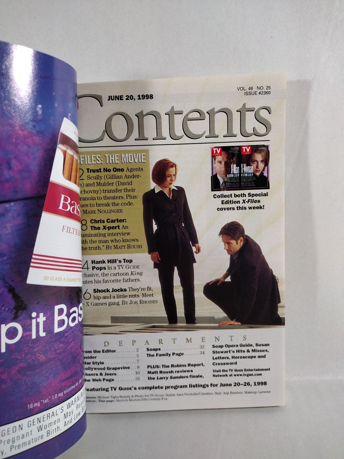X-Files TV Guide (1998) #2360 June 20-26 Connecting Cover Variant Collector Set