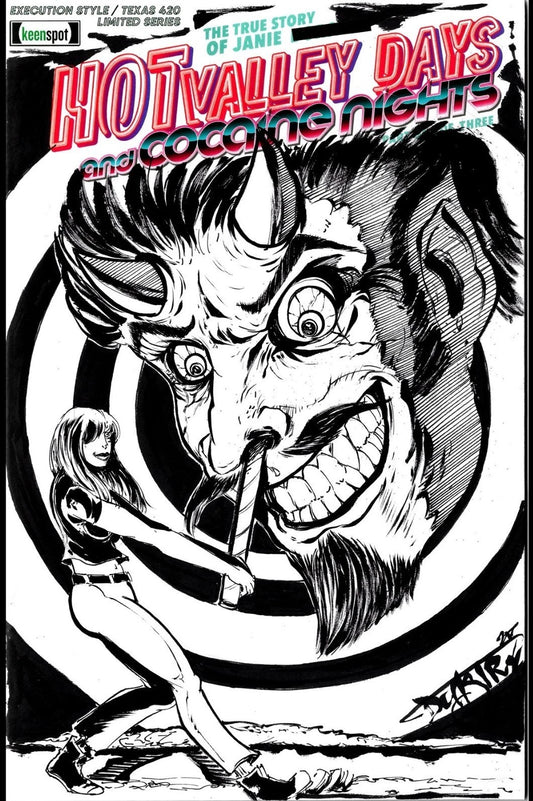 Hot Valley Days #1 (2025) Keenspot Sketch Cover W Original Dave Castr Art