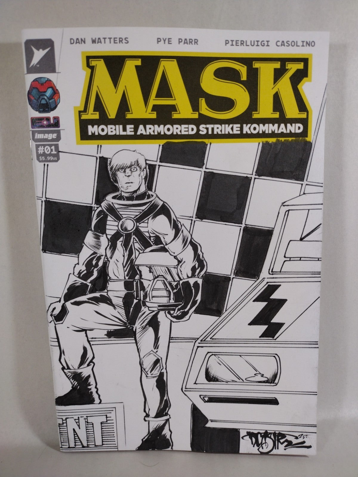 Mask #1 (2026) Image Skybound Sketch Cover Variant W Original Dave Castr Art