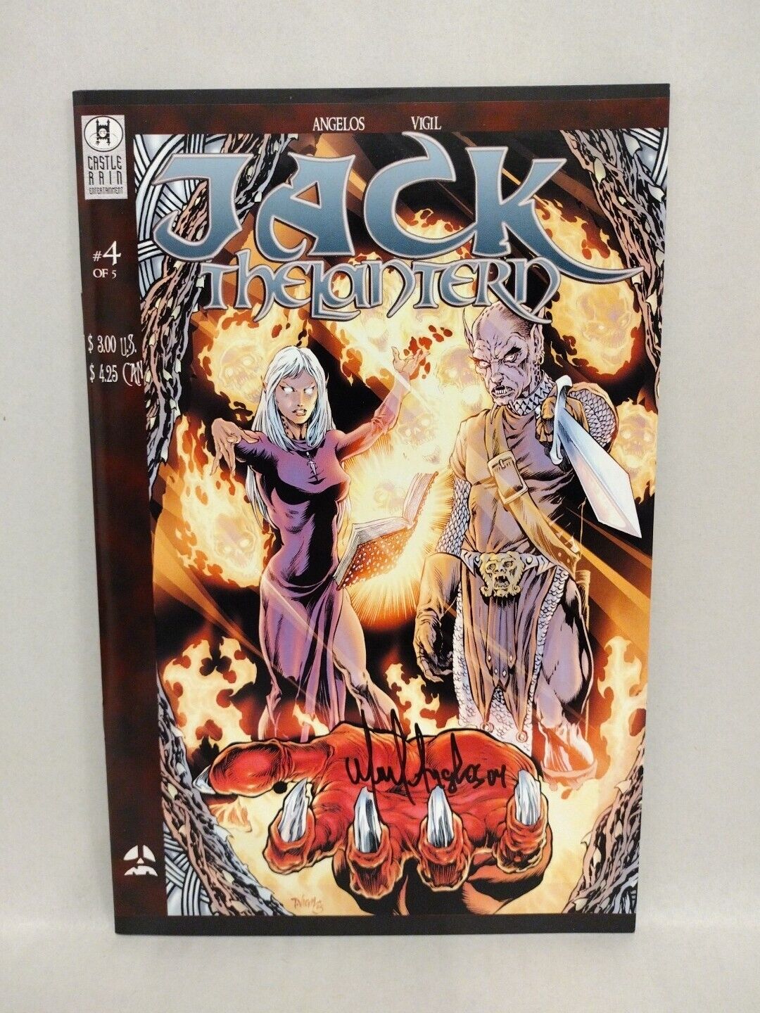 Jack The Lantern #4 (2003) Castle Rain Comic Tim Vigil Signed Michael Angelos NM