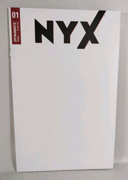 NYX #1 (2021) Dynamite Blank Sketch Cover Variant Comic New NM