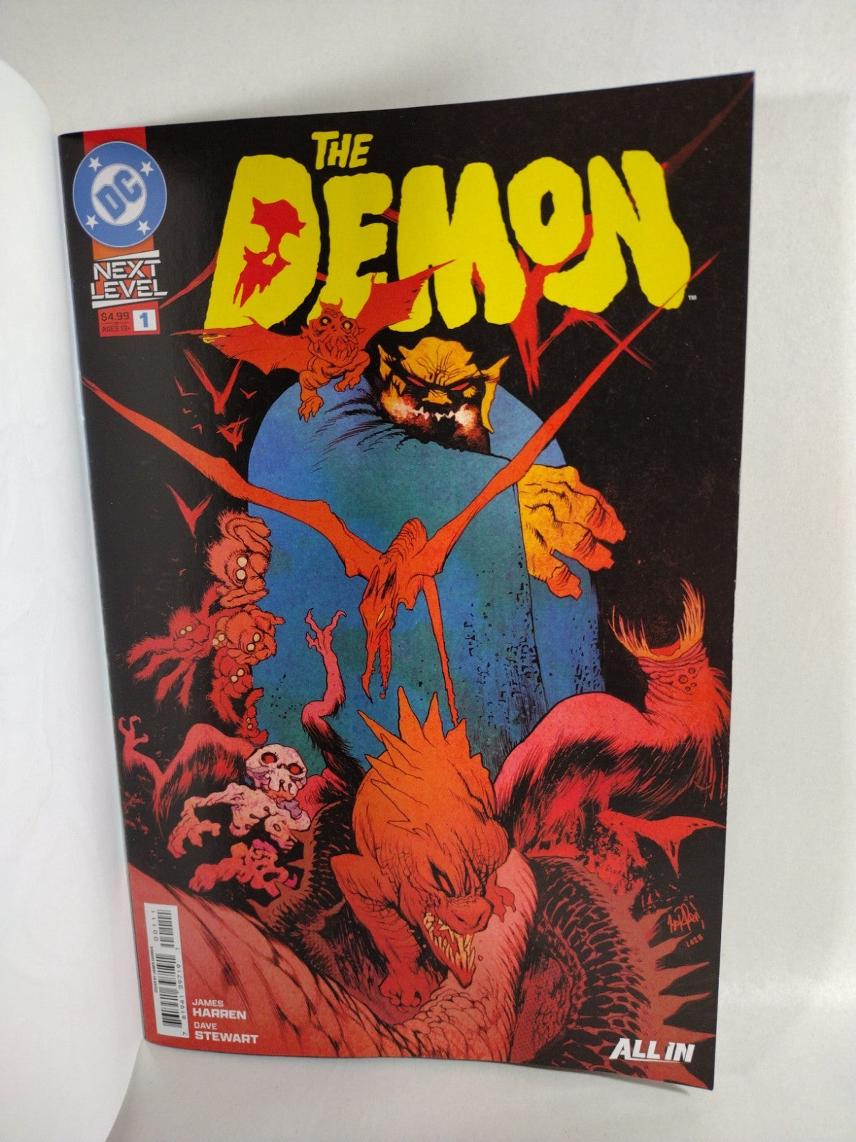 Demon #1 (2026) DC Next Level Comic Sketch Cover W Original DCastr Etrigan Art