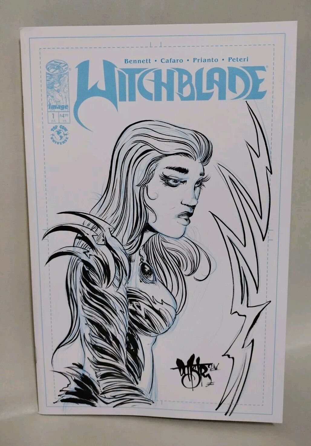 Witchblade #1 (2024) Image Comic Sketch Cover Variant W Original Dave Castr Art