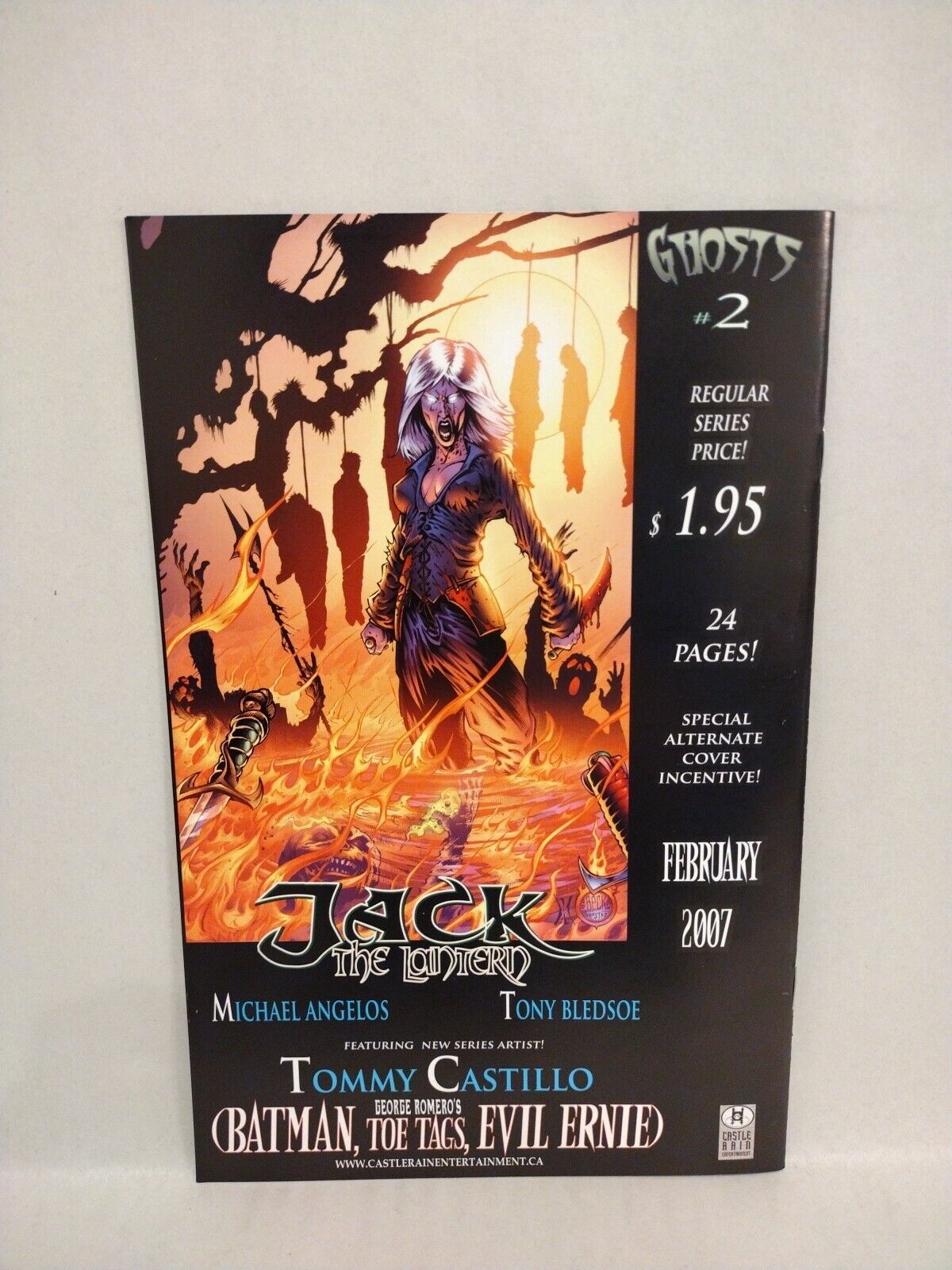 Jack The Lantern: Ghosts #1 (2006) Castle Rain Comic Angelos Tim Vigil Beck NM