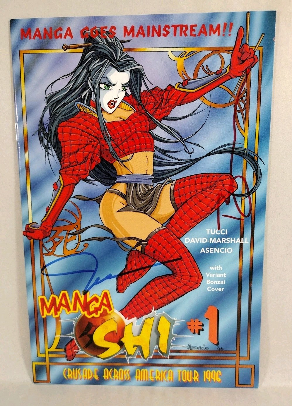 Tomoe Witchblade #1 (1996) Crusade Comic Lot Of 3 SDCC Preview + Avalon Ed VF-NM