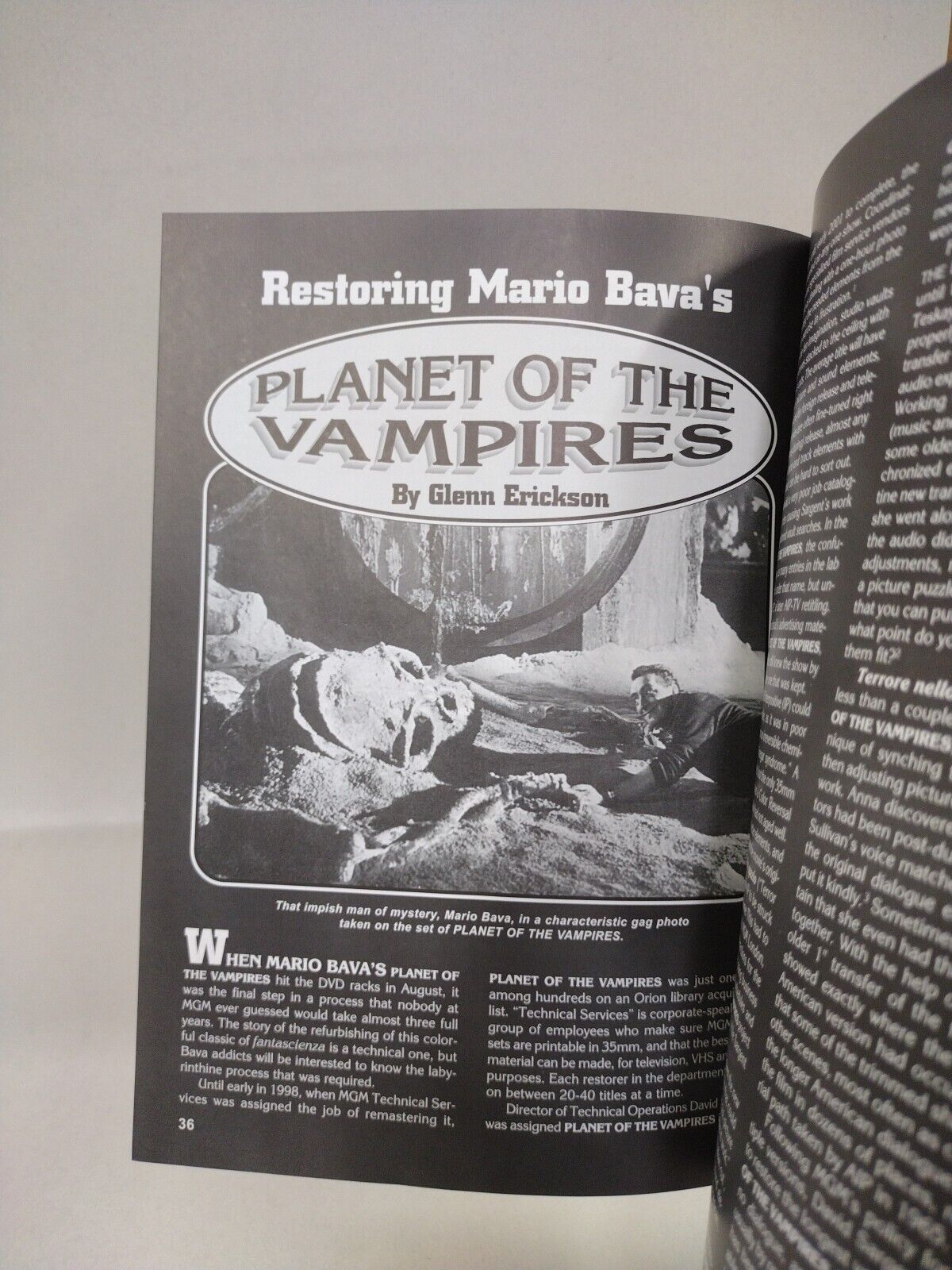 Video Watchdog Magazine (2001) #76 Planet Of The Vampires Mario Brava Coffin Joe