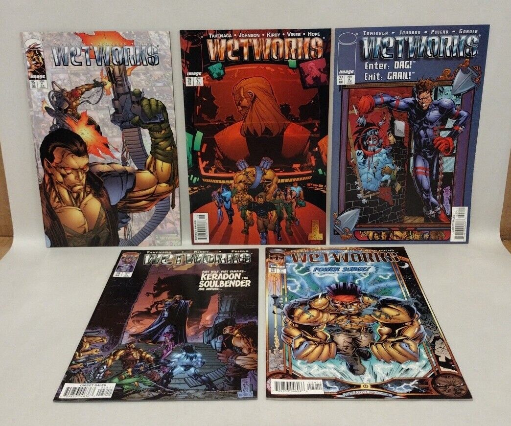 Wetworks (1997) Image Comic Lot Set #25 26 27 28 29 Francis Takenaga 