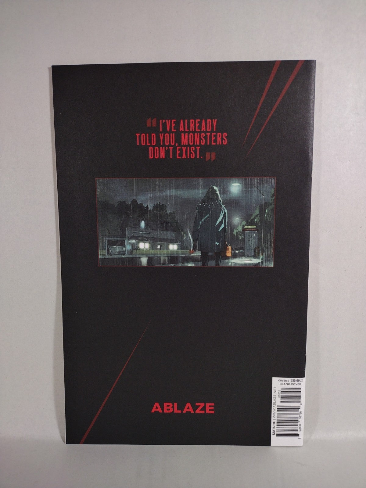Boogyman #1 (2022) Ablaze Comic Blank Sketch Variant Glow In The Dark Cover NM