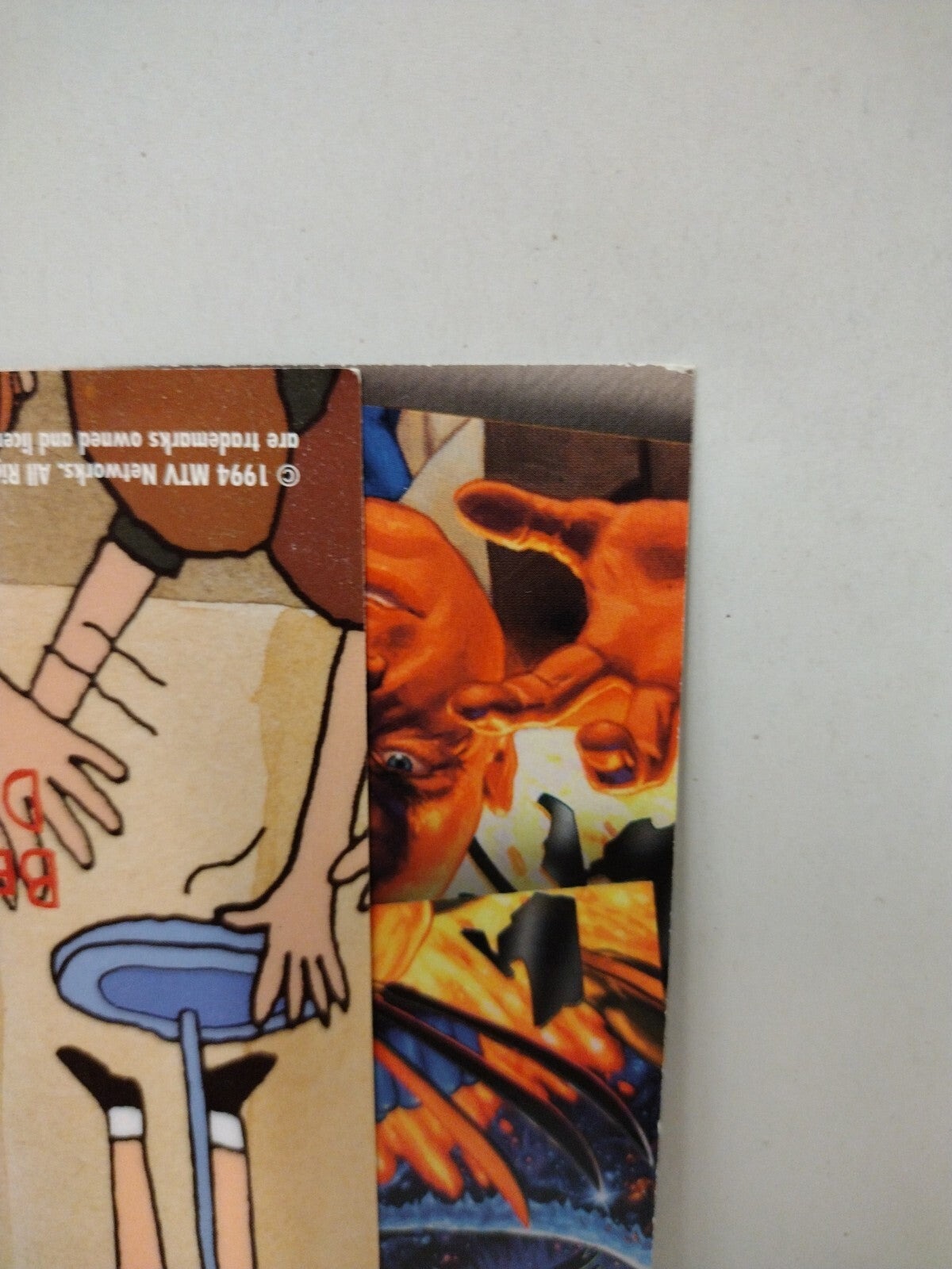 Beavis & Butthead Marvel Masterpieces (1994) Fleer Uncut 9 Promo Card Sheets