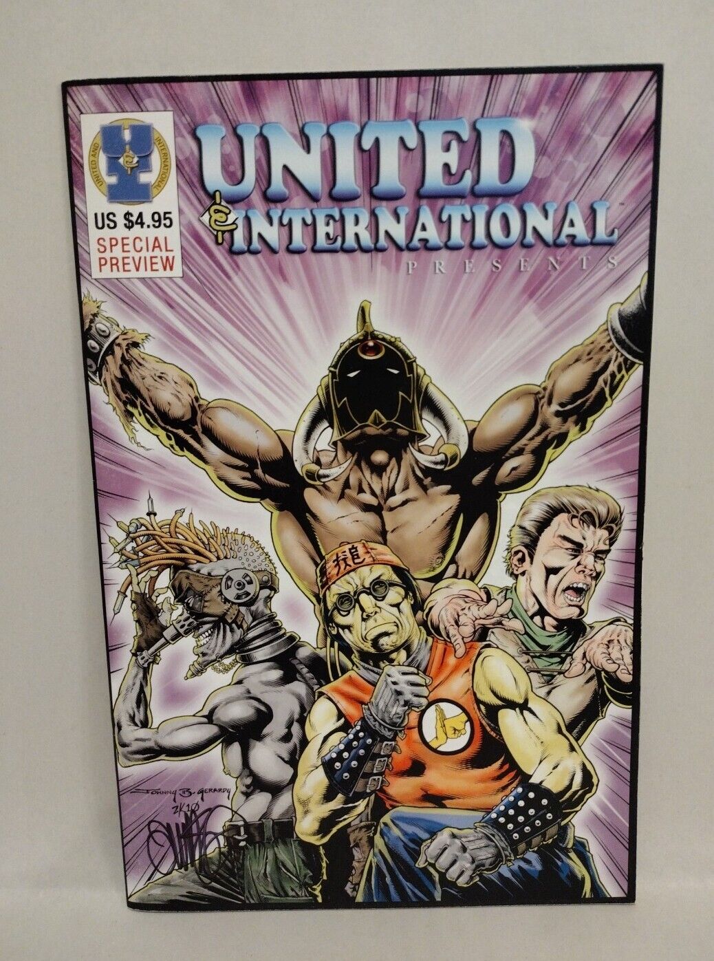 United & International Presents #1 (2010) Preview Comic Outlaw Signed Tim Vigil