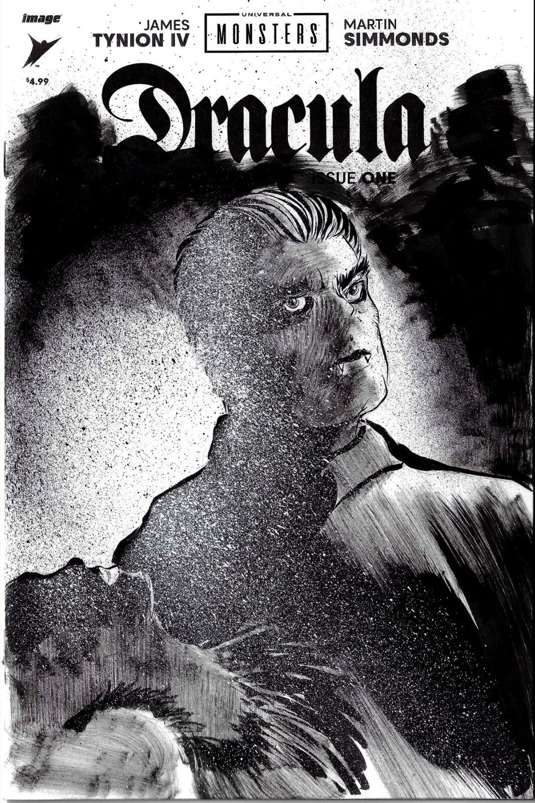 Universal Monsters DRACULA #1 (2023) Image Comics Sketch Variant W Original Art 