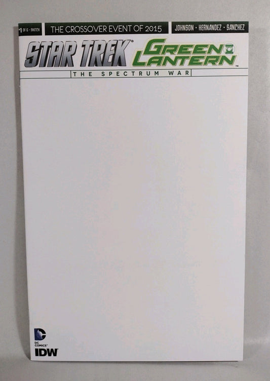 Star Trek Green Lantern #1 (2015) Spectrum War DC Comic Blank Variant New NM