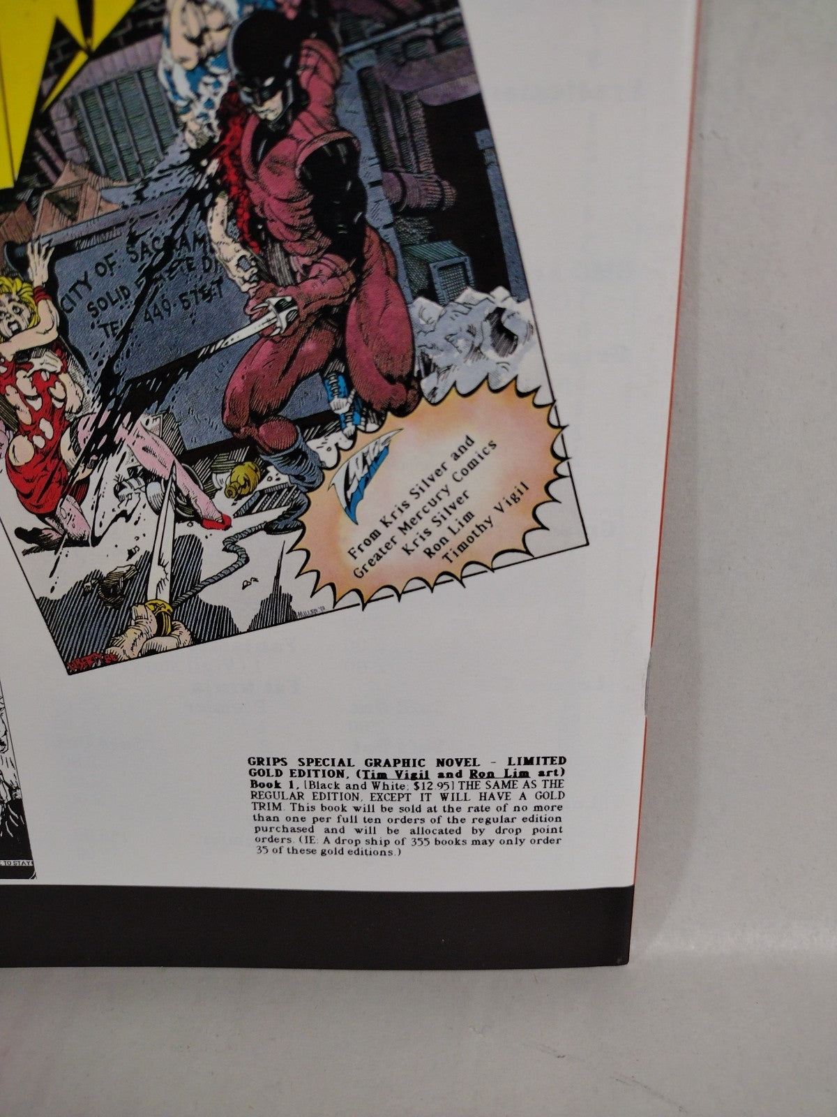 Greater Mercury Comics Action 6 (1990) featuring Grips 1st Night Master Edge GMC