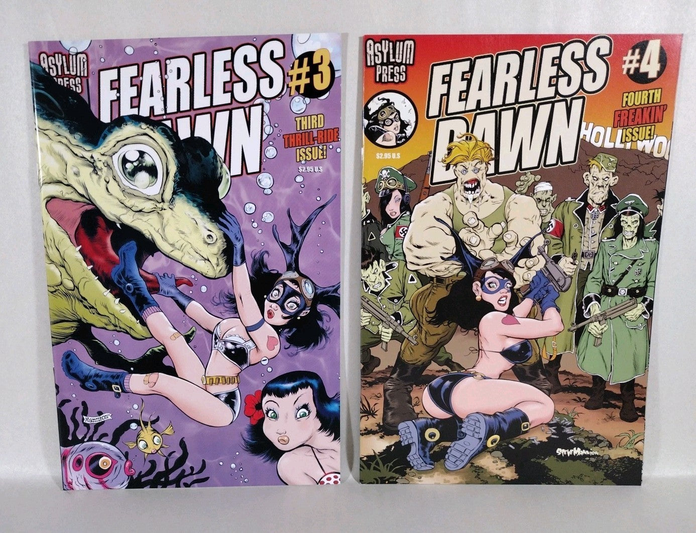 Fearless Dawn (2009) Complete Asylum Press Comic Series 1-4 +8 One Shots Mannion