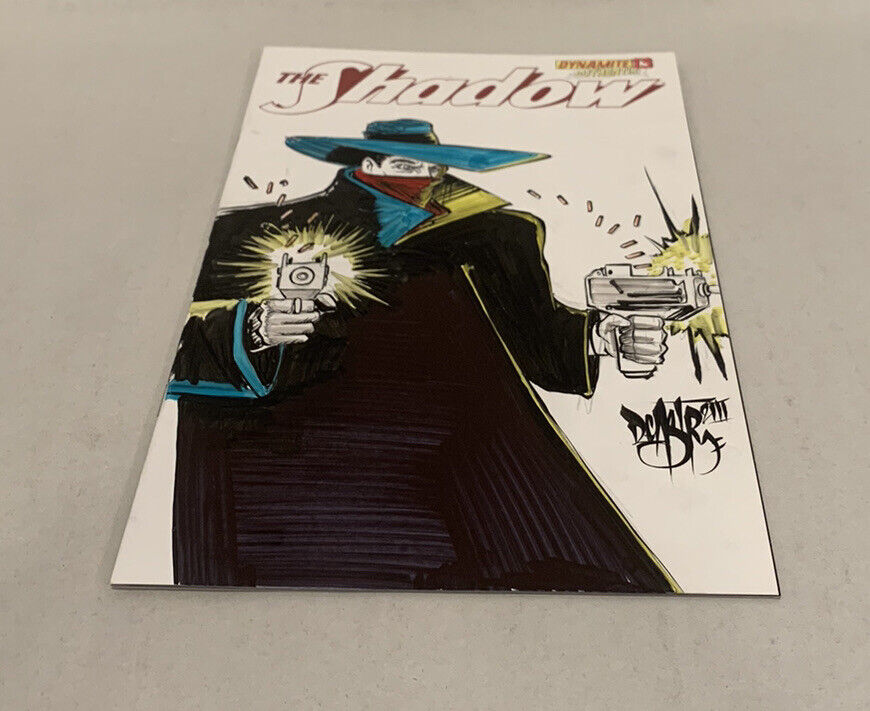 The Shadow #13 Blank Variant Cover Comic 2013 W Original Art David Castr