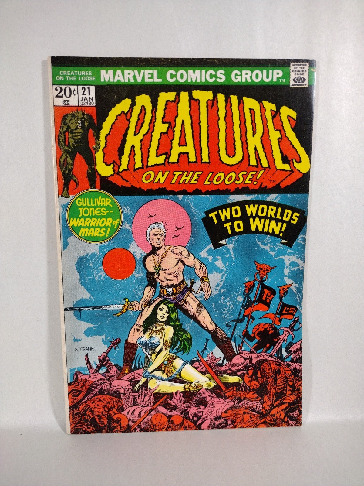 Creatures On The Loose (1971) Marvel Comic Lot #16 18 19 20 21 Warrior Of Mars