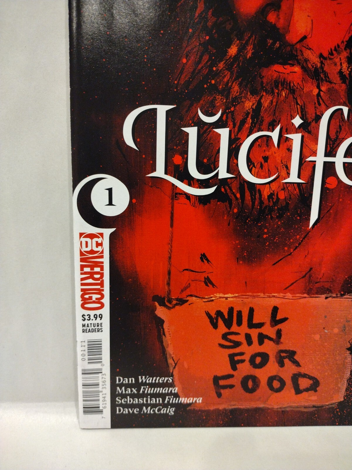 Lucifer #1 (2019) DC Vertigo Comic Sandman Universe Dan Waters VF