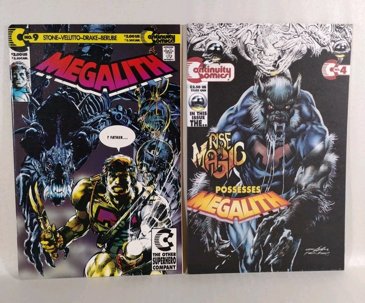 Megalith (1990) Continuity Comic Lot #4 5 9 Vol 2 #4 6 7