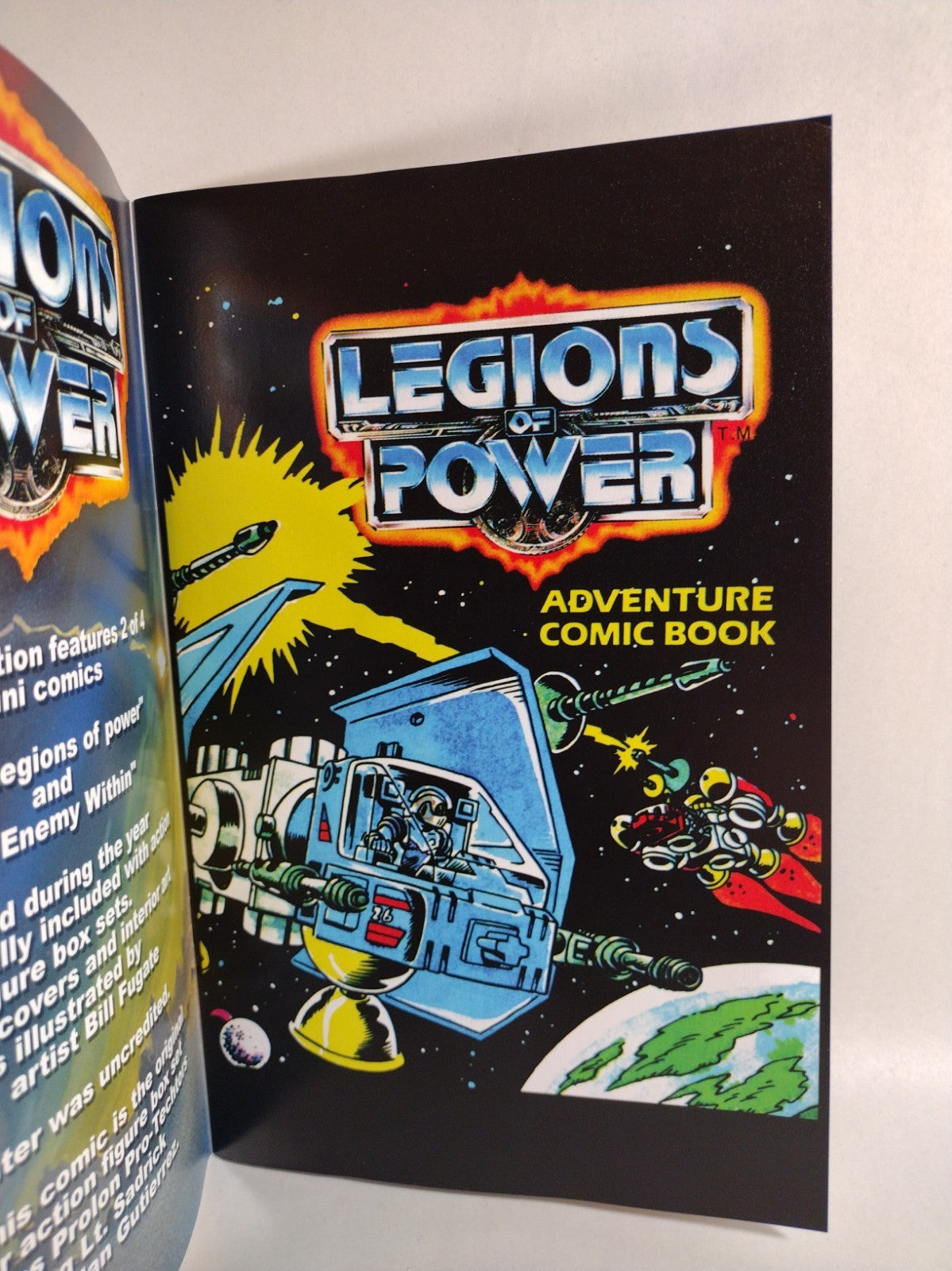 Legions Of Power #1 Action Figure Reprint Comic Blank Sketch Cover Variant NM