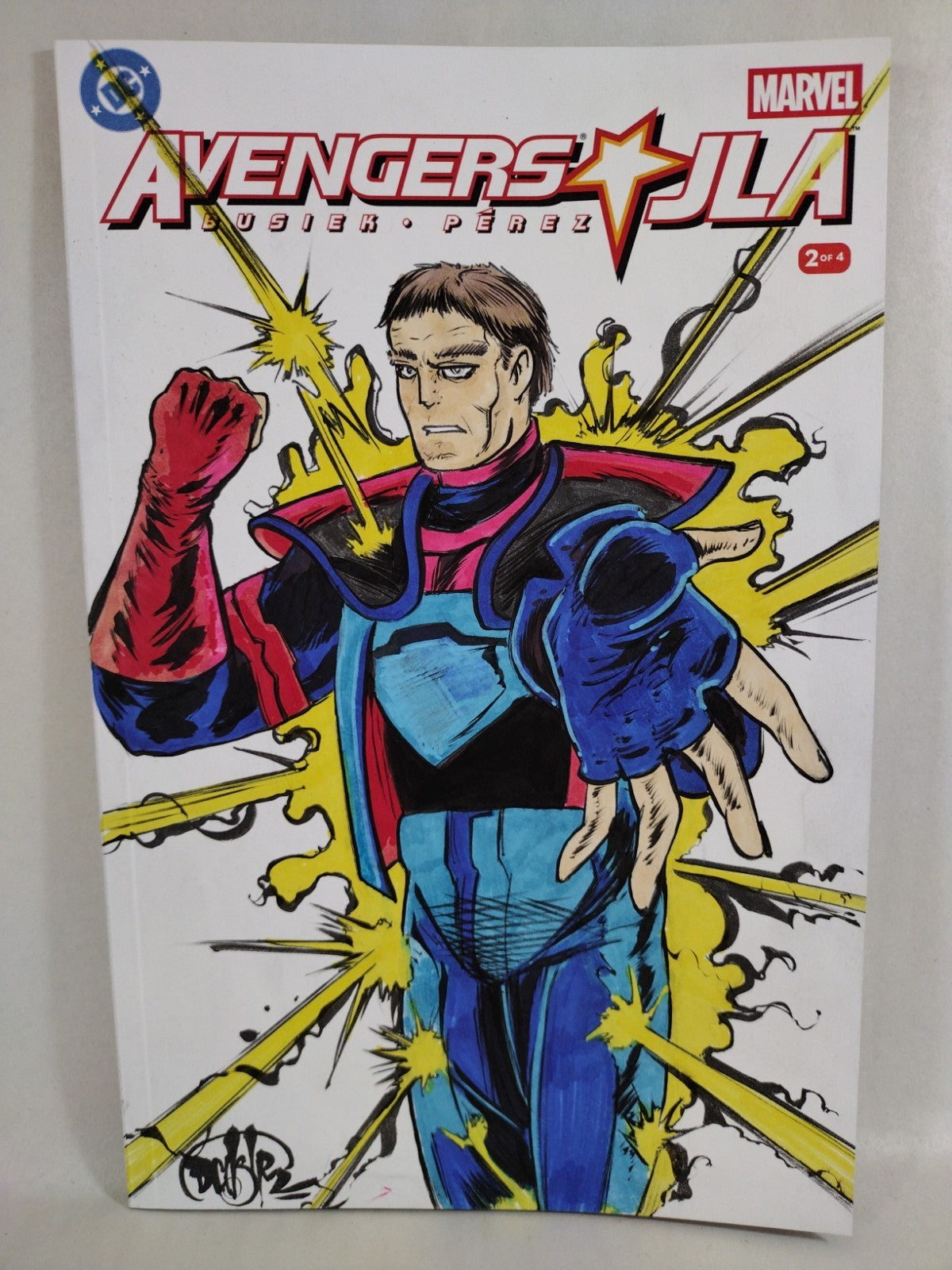 JLA Avengers #2 (2026) DC Marvel Facsimile Sketch Variant W Original DCastr Art