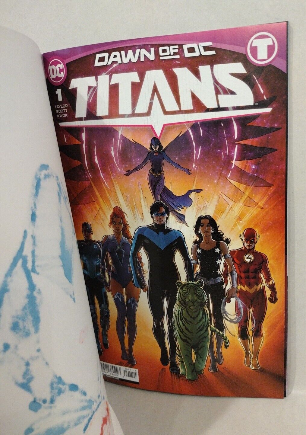 Titans #1 (2023) Dawn Of DC Blank Sketch Variant Comic w Original Dave Castr Art