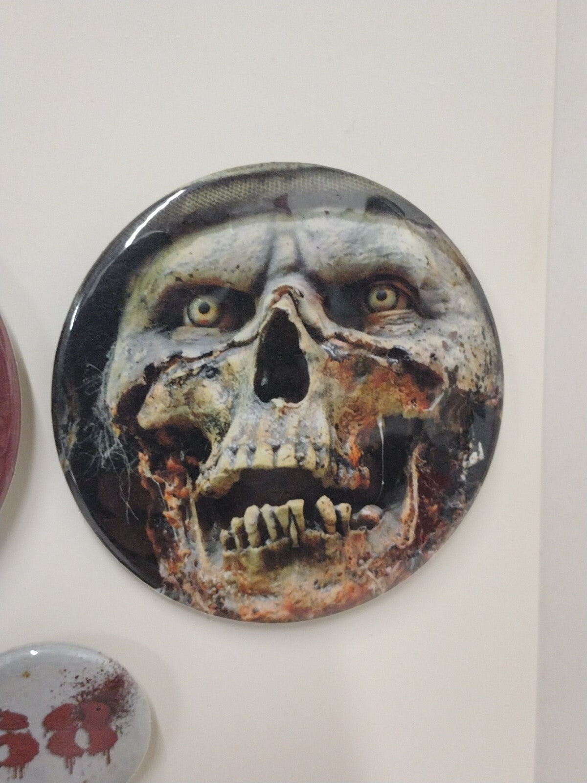 68' (2012) Scars Image Horror Comic Zombie Button lot of 3 Signed Jay Fotos 