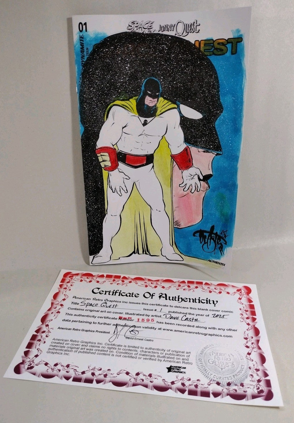 Space Quest #1 (2025) Dynamite Comic Sketch Cover Variant W Original DCastr Art