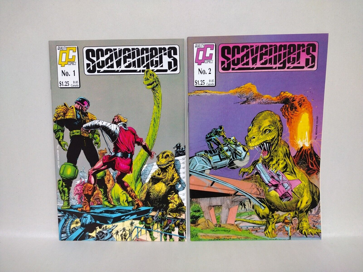 Scavengers (1987) SQP Quality Comic Lot #1 2 3 4 5 6 7 8 Hell Trekers 2000ad