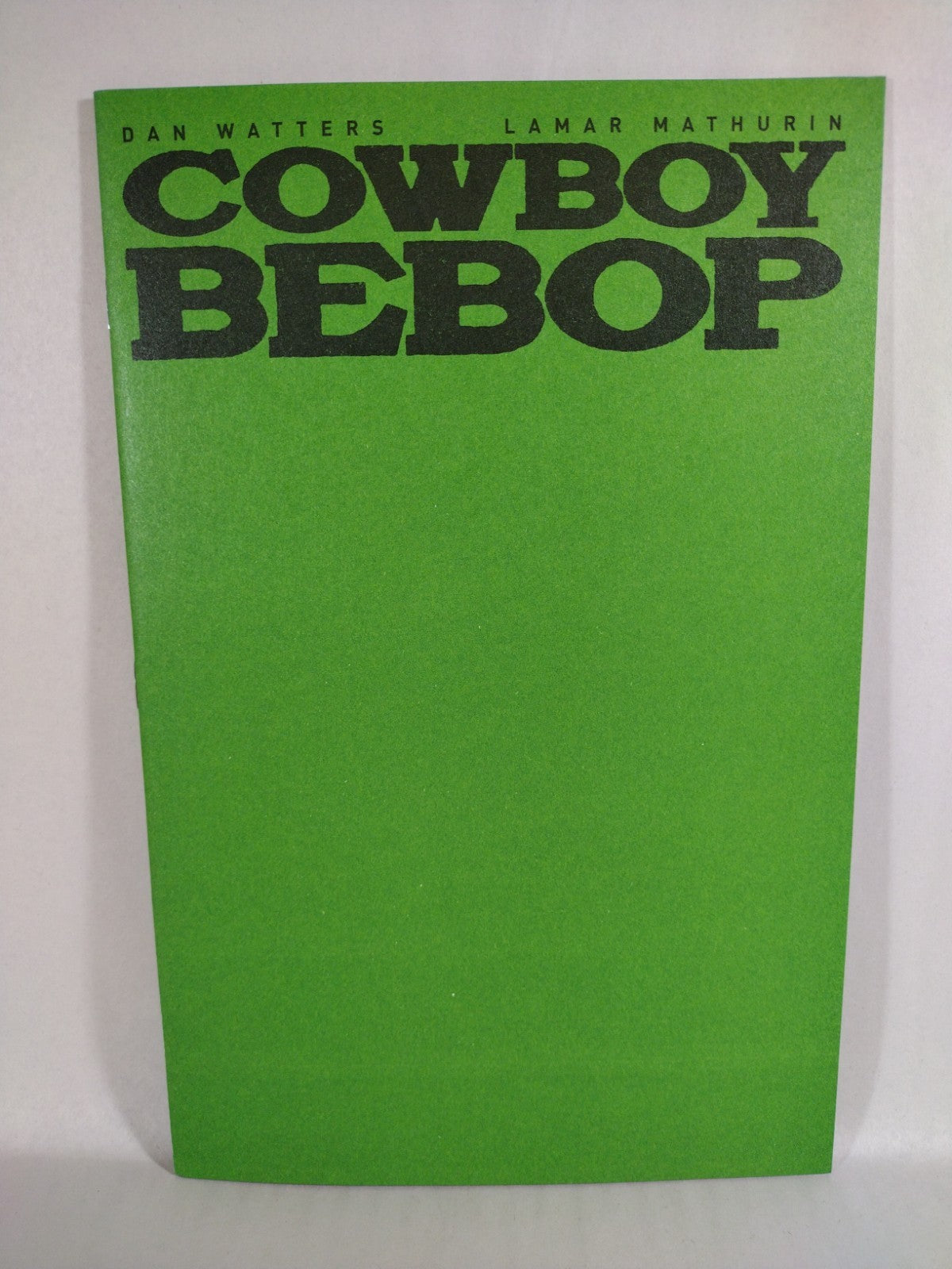 Cowboy Bebop #1 (2022) Titan Comic Green Blank Sketch Cover Variant NM
