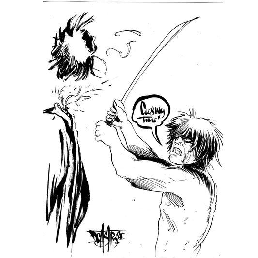 Decap (2023) Original Dave Castr 6 X 8" Inked Drawofn With ARG COA 81