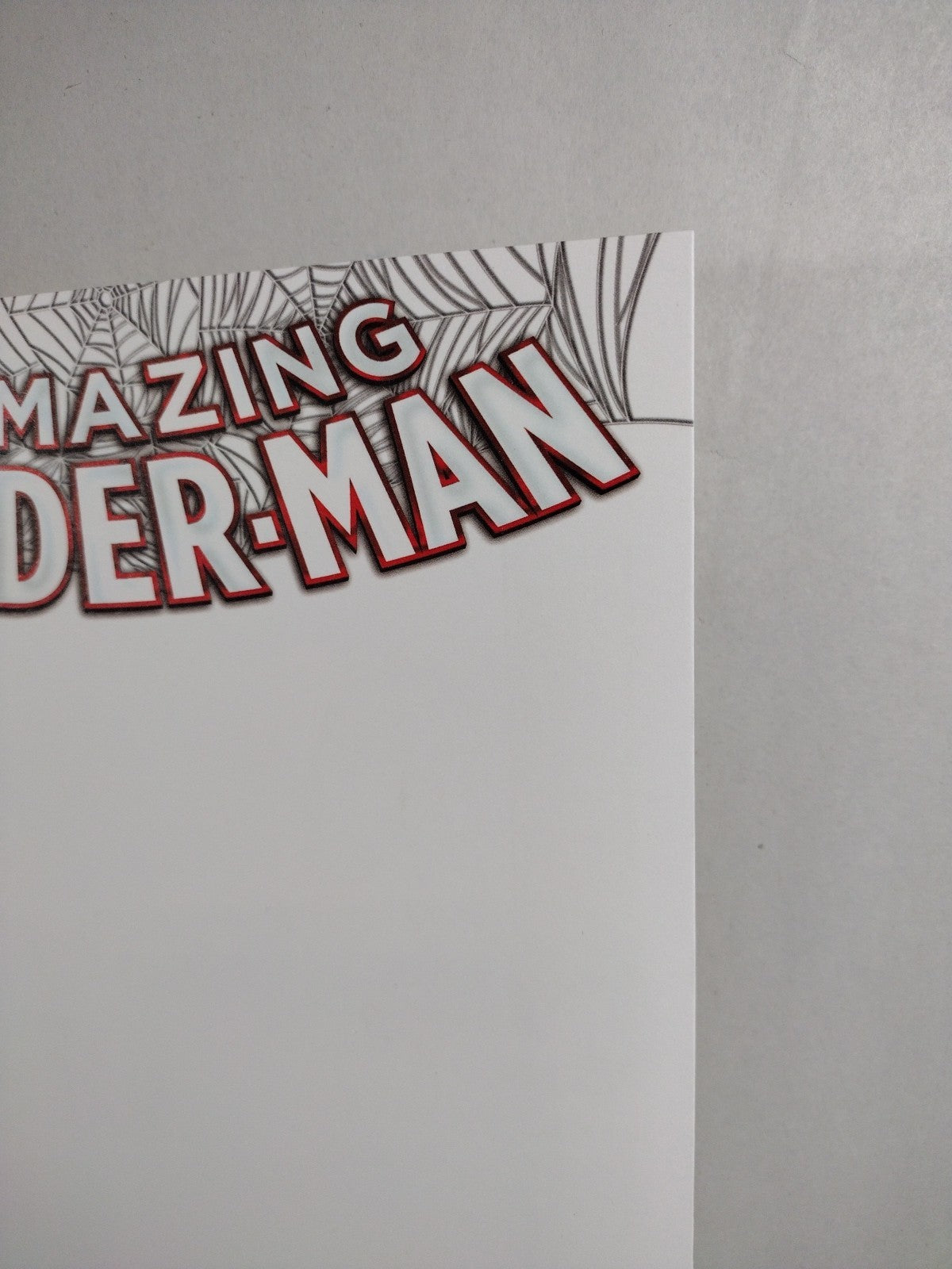 Amazing Spider-Man #1 (2015) Marvel Blank Sketch Variant Cover Comic NM